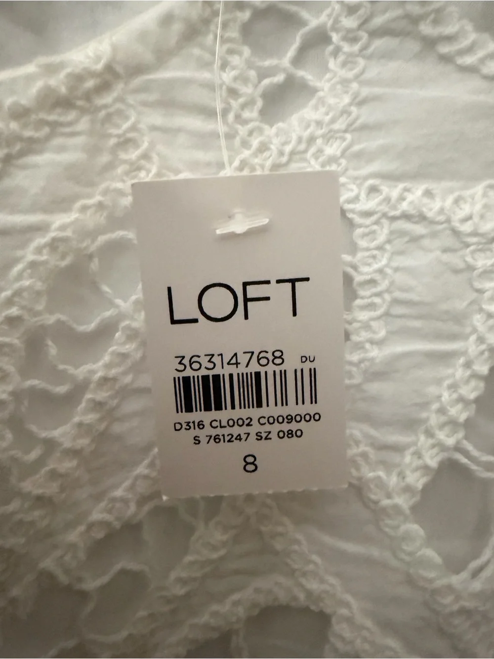 Ann Taylor LOFT White Crochet Lace Dress - Picture 4 of 8